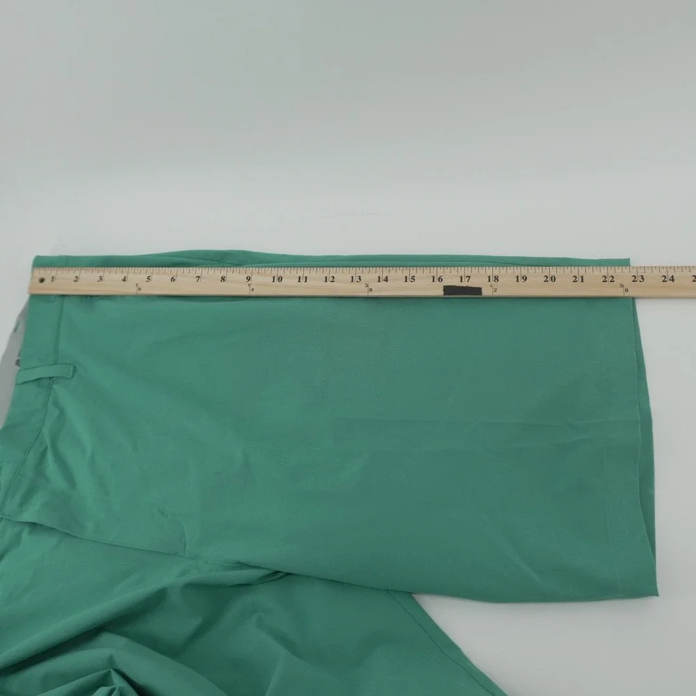 Adidas Golf Shorts Mens 40 Green Flat Front Performance Gripper Waistband